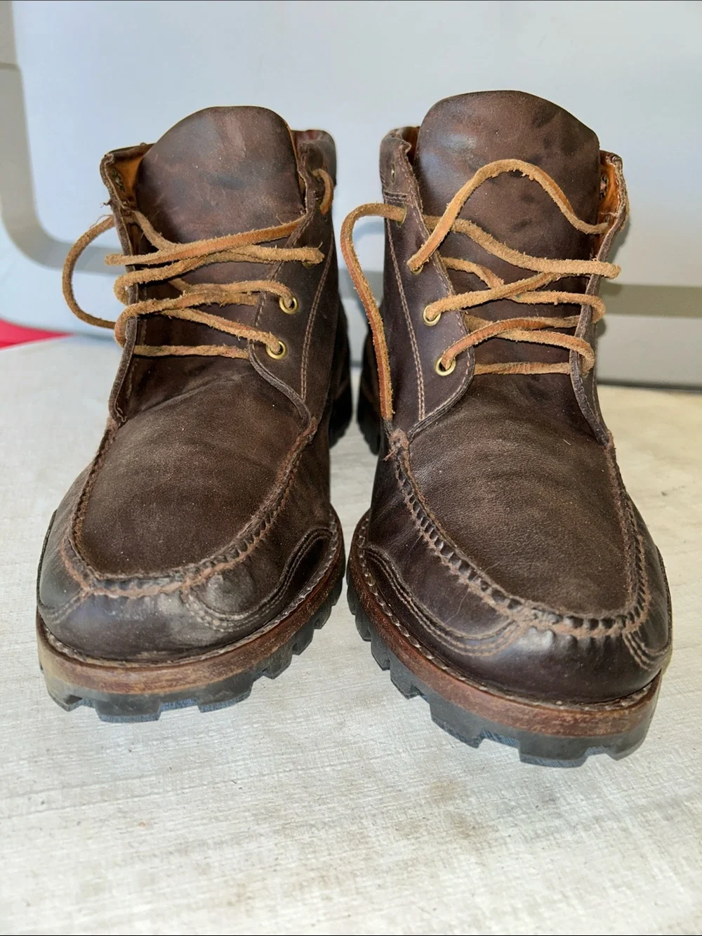 Lands End brown leather